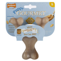 Nylabone Puppy Gourmet Wishbone - Hondenspeelgoed - Pindakaas Small