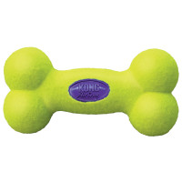 Kong Air Squeaker Bone Geel - Hondenspeelgoed - Large