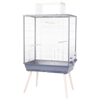 Zolux Neolife 80 Xl Vogelkooi - Vogelverblijven - 81x48x152 cm Grijs Xl
