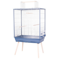 Zolux Neolife 80 Xl Vogelkooi - Vogelverblijven - 81x48x152 cm Blauw Xl