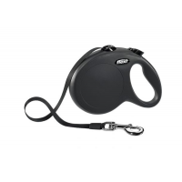 Flexi New Classic Bandlijn M 5 Meter tot 25 kg - Zwart