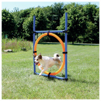 Trixie Dog Activity Agility Ring - Hondensport - 115x65 cm Blauw Oranje