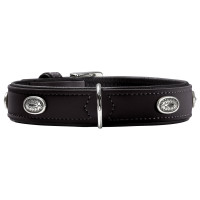 Hunter Halsband Softie Stone Zwart - Hondenhalsband - 45 cm