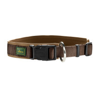 Hunter Klikhalsband Vario Plus Bruin&Caramel - Hondenhalsband - S 30-35x1.5 Cm