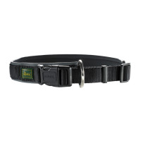 Hunter Klikhalsband Vario Plus Zwart&Grijs - Hondenhalsband - L-Xl 55-60x2.5 Cm