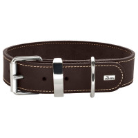 Hunter Halsband Aalborg Special Donkerbruin - Hondenhalsband - 60 cm