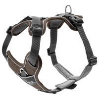 Hunter Harnas Divo Bruin&Grijs - Hondentuig - L-Xl 79-107 Cm