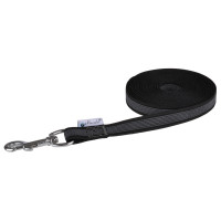 Petlando Sleeplijn Anti-Slip Zwart - Hondenriem - 500x2 cm