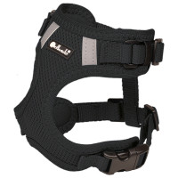 Petlando Hondenharnas Mesh Vest Zwart - Hondentuig - L 37-44/50-68 Cm