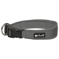 Petlando Hondenhalsband Mesh Antraciet - Klikhalsband - S 40-45x2.5 Cm