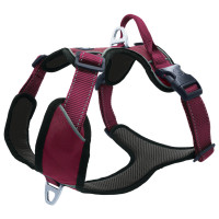Petlando Hondenharnas Outdoor Aubergine&Zwart - Hondentuig - M 56-68 Cm