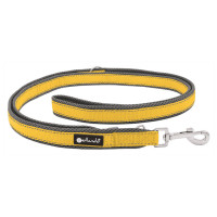 Petlando Trainingslijn Outdoor Oker&Grijs - Hondenriem - 230x2.5 cm