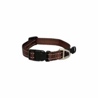 Rogz Utility Halsband Bruin - Hondenhalsband - Xl 43-70x2.5 Cm