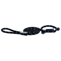 Rogz Rope Jachtlijn - Hondenriem - 180x1.2 cm Zwart L