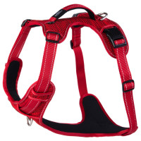 Rogz Explore Tuig Gevoerd Rood - Hondenharnas - Xl 66-105 Cm