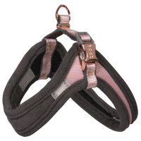 Rogz Urban Fast Fit Tuig Roze&Grijs&Rosé - Hondenharnas - Xs