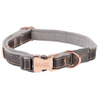 Rogz Urban Halsband Duifgrijs&Grijs&Rosé - Hondenhalsband - S