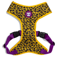 Zee.Dog Harnas Mesh Honey Geel&Zwart - Hondentuig - 35-40/52-62 Cm