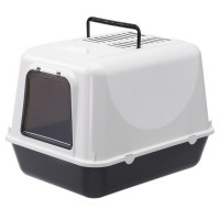Ferplast Kattentoilet Clear Cat - Kattenbak - Zwart Wit
