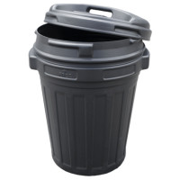 Homestyle Voerton Met Draaisluiting - Voerbewaarton - Ø43 cm 70 l Zwart