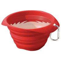 Kurgo Collaps A-Bowl - Opvouwbare Reisvoerbak - Hondenvoerbak - Rood