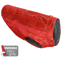 Kurgo Loft Jacket Rood&Antraciet - Hondenjas - L
