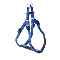 Adori Harnas Nylon Soft Blauw&Zwart - Hondenharnas - Xl 84-90/88-100x2.5 Cm