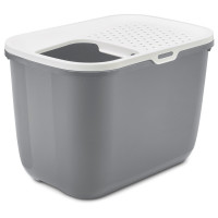 Adori Hop In - Kattenbak - 39.5x39x58.5 cm Grijs Wit