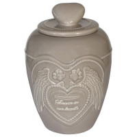 Happy-House Memory Collection Urn - Herdenken - 13.5x13.5x18.5 cm 1 l Beige Small