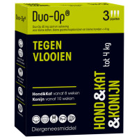 Duo-Op 40 Mg Hond. Kat En Konijn Tot 4 Kg - Anti vlooienmiddel - 3 pip