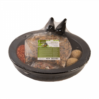 Best For Birds Vogelbad Keramiek Rond Met Voer - Tuinvogelvoer - 33x31x11 cm