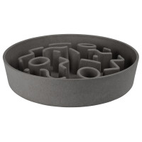 District 70 Bamboo Dog Slow Feeder - Hondenvoerbak - Ø28 cm Grijs