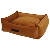 Wooff Mand Cocoon Velours Koper - Hondenmand - Large