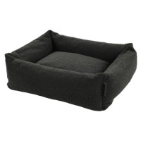 Wooff Cocoon Teddy Antraciet - Hondenmand - 90x70x22 cm