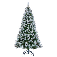 Black Box Trees Kingston Kerstboom Frosted - Kunstgroen - Ø117x215 cm Groen