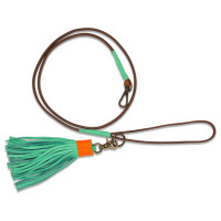 Dwam Puppy Looplijn Billy - Hondenriem - 135x0.7 cm Bruin Turquoise