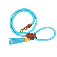 Dwam Looplijn Turquoise - Hondenriem - 155x1.4 cm