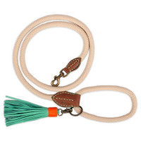 Dwam Looplijn Sand Touw - Hondenriem - 155x1.4 cm Zand