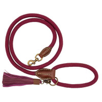 Dwam Looplijn Bonnie Touw Bordeaux - Hondenriem - 155x1.4 cm