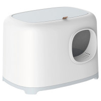 Petlux Clean Kattenbak 58x38x38 cm - Kattentoilet - Grijs&Wit