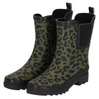 Xq Footwear Chelsea Regenlaars Print Rubber Groen - Laarzen - 42