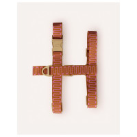 Dogguo Retro Wave Harness - Hondentuig - Roest Pink Xs