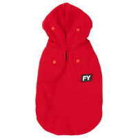 Fuzzyard Honden Hoodie Flash - Hondenkleding - Rood Size 7