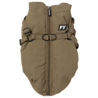 Fuzzyard Hondenjas Flash - Hondenkleding - Kaki Size 3