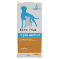 No Worm Exitel Plus Hond vanaf 0.5 kg - 4 tbl