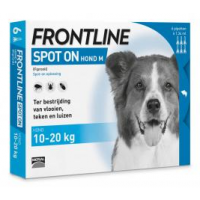 Frontline Spot On Hond M 10-20 kg - 6 pipet  actie