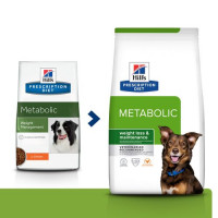 12kg Metabolic Weight Management hondenvoer met Kip zak Hill's PRESCRIPTION DIET