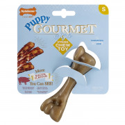 Nylabone Puppy Gourmet Femur - Hondenspeelgoed - Bacon Small