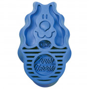 Kong Borstel Rubber Zoomgroom - Hondenvachtborstel - Blauw per stuk Large