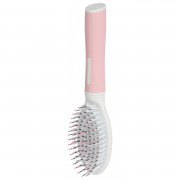 Zolux Anah Cat Borstel - Kattenvachtborstel - 5.5x3.5x21 cm Pink Wit For Cat. Medium And Long Coats